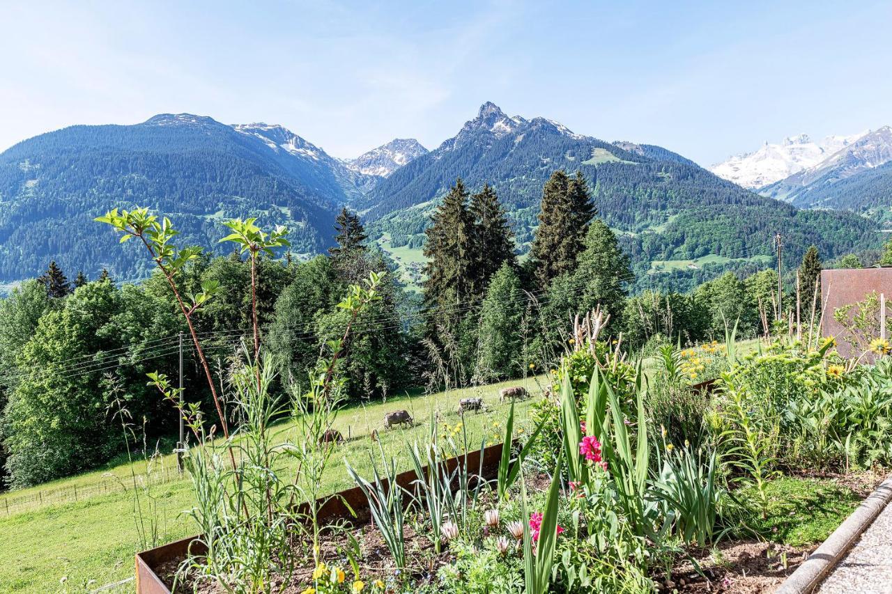 Ferienwohnung Haus grüner Wald Bartholomäberg Exterior foto